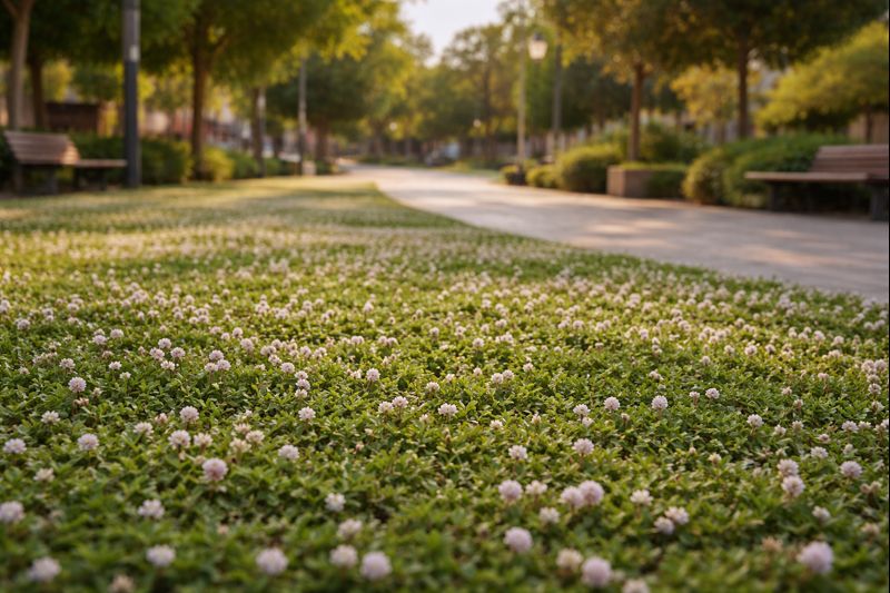 Cubre suelo Tiqui Tiqui (Phyla nodiflora) instalado en proyecto