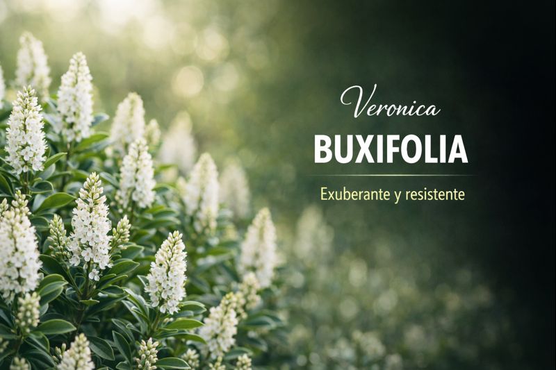 Veronica Buxifolia — seto compacto de hoja pequeña