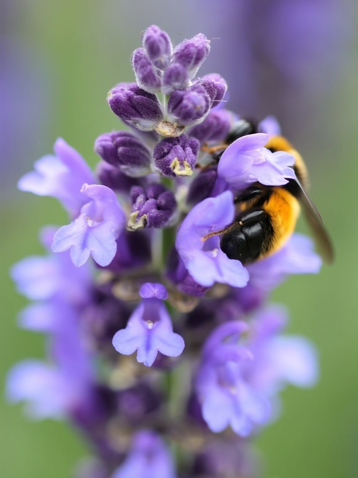 Lavanda Inglesa en flor · Lavandula angustifolia