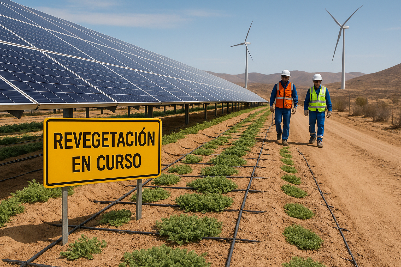 Revegetación nativa en proyectos de energía